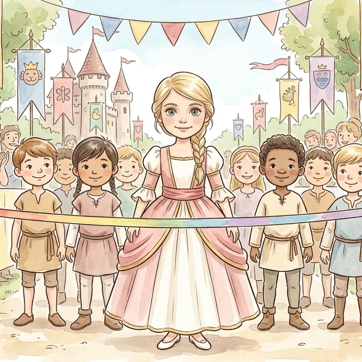 Queen River and the Kingdom Race — sample storybook